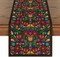 Dia De Los Muertos Floral Fiesta Mexican Table Runner, Mexico Day of The Dead Kitchen Dining Table Decoration 13x72 Inch